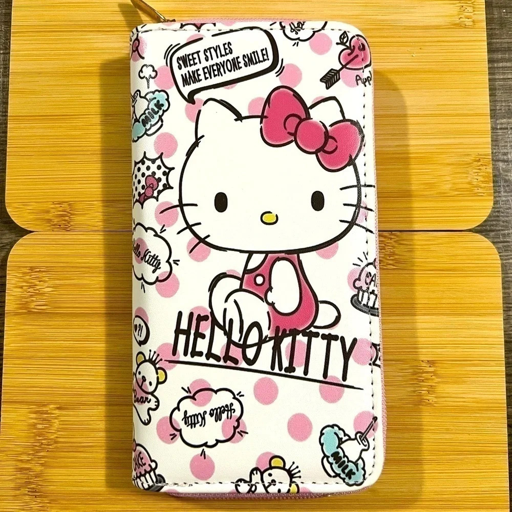 Hello kitty wallet Polk-a-dots - Picture 1 of 2